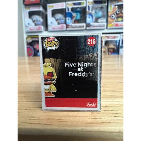 BITTY Nightmare Chica Five Nights Freddy's Funko Pop #216 5NAF Horror 5 Games - Picture 3 of 6